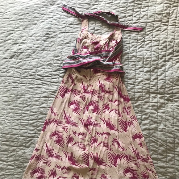 Early 2000s Betsey Johnson silk halter print dress - Picture 3 of 11